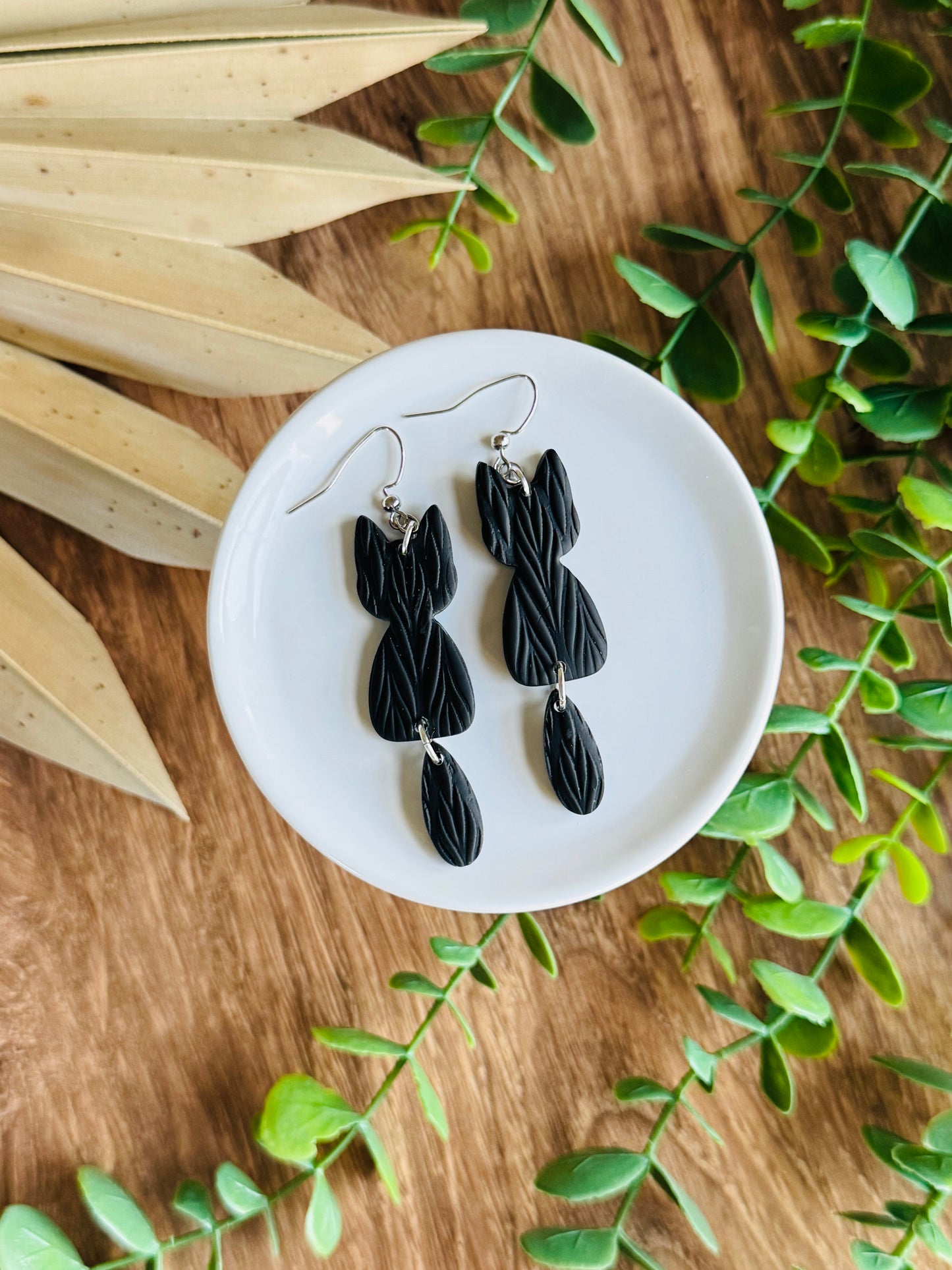 Soft & Spooky - Knitty Kitties Earrings