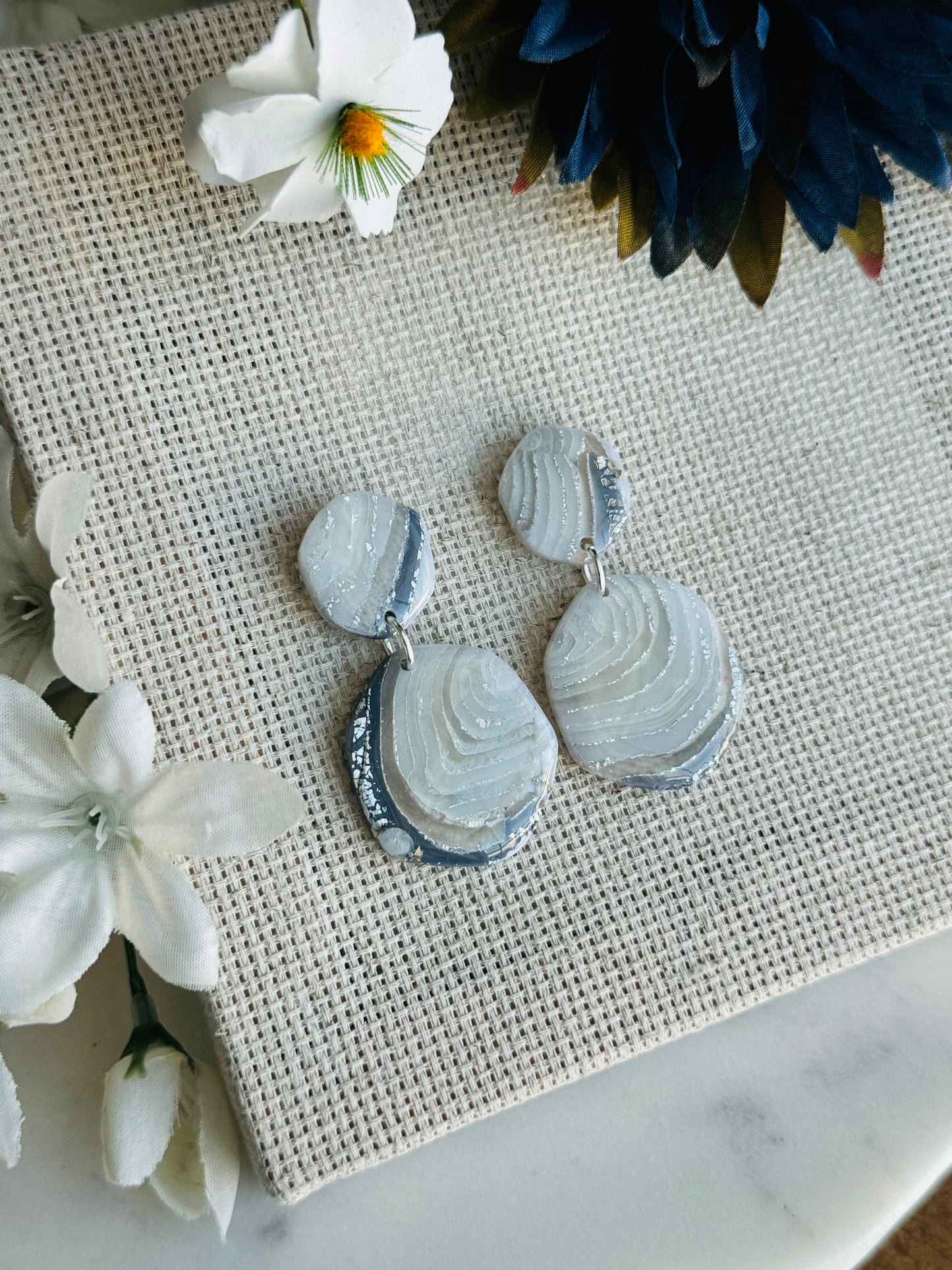 Ice Agate - Large Pebble Duo