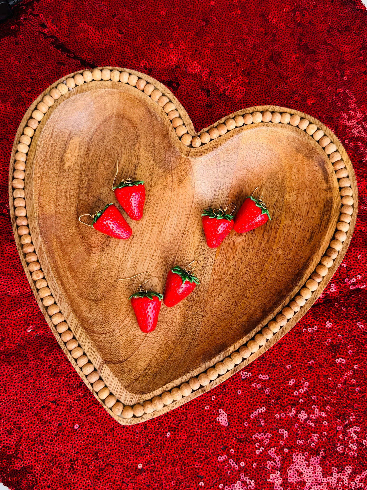 Valentines - Strawberry Earring