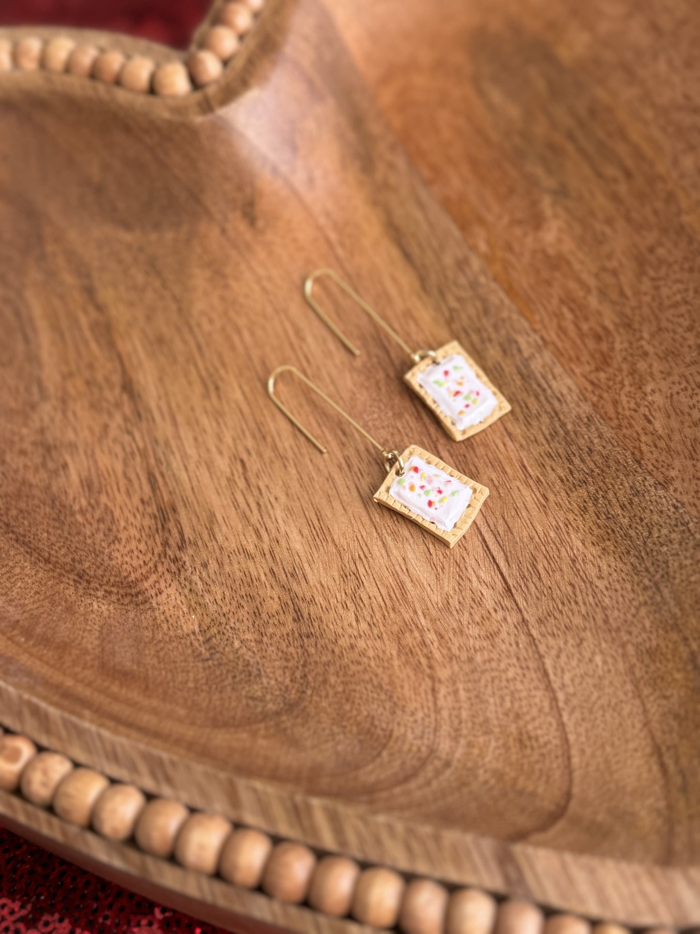 Valentines - Strawberry Pop Tart Earrings