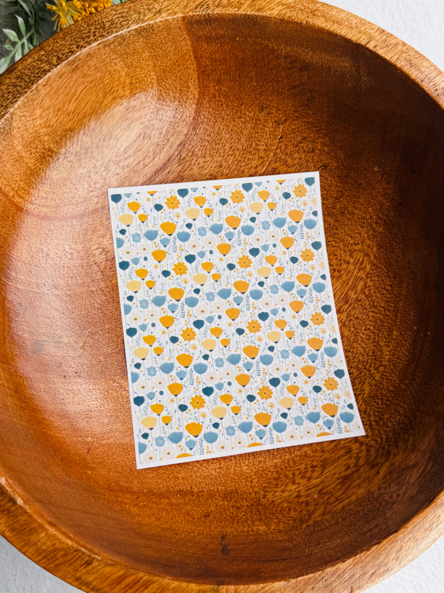 Baby Spring Flowers Transfer Paper