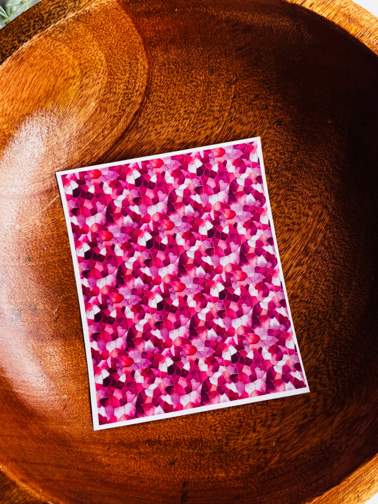 Fuchsia Stained Glass Small Transfer Paper