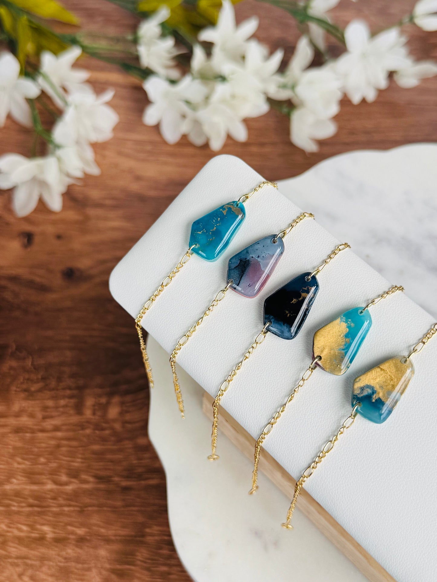 Dark Blue Ink - Bracelets & Stud Sets