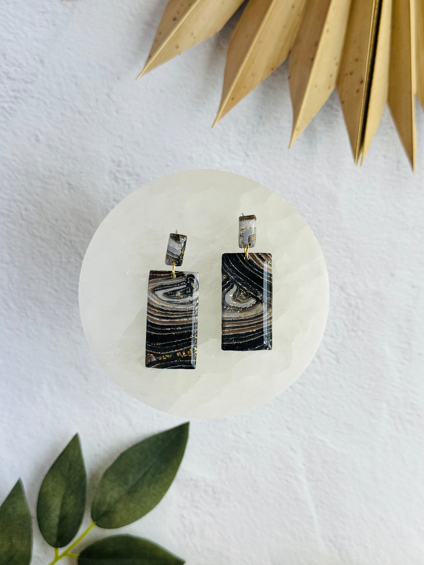 Black Agate Summer - Large Rectangle Duo
