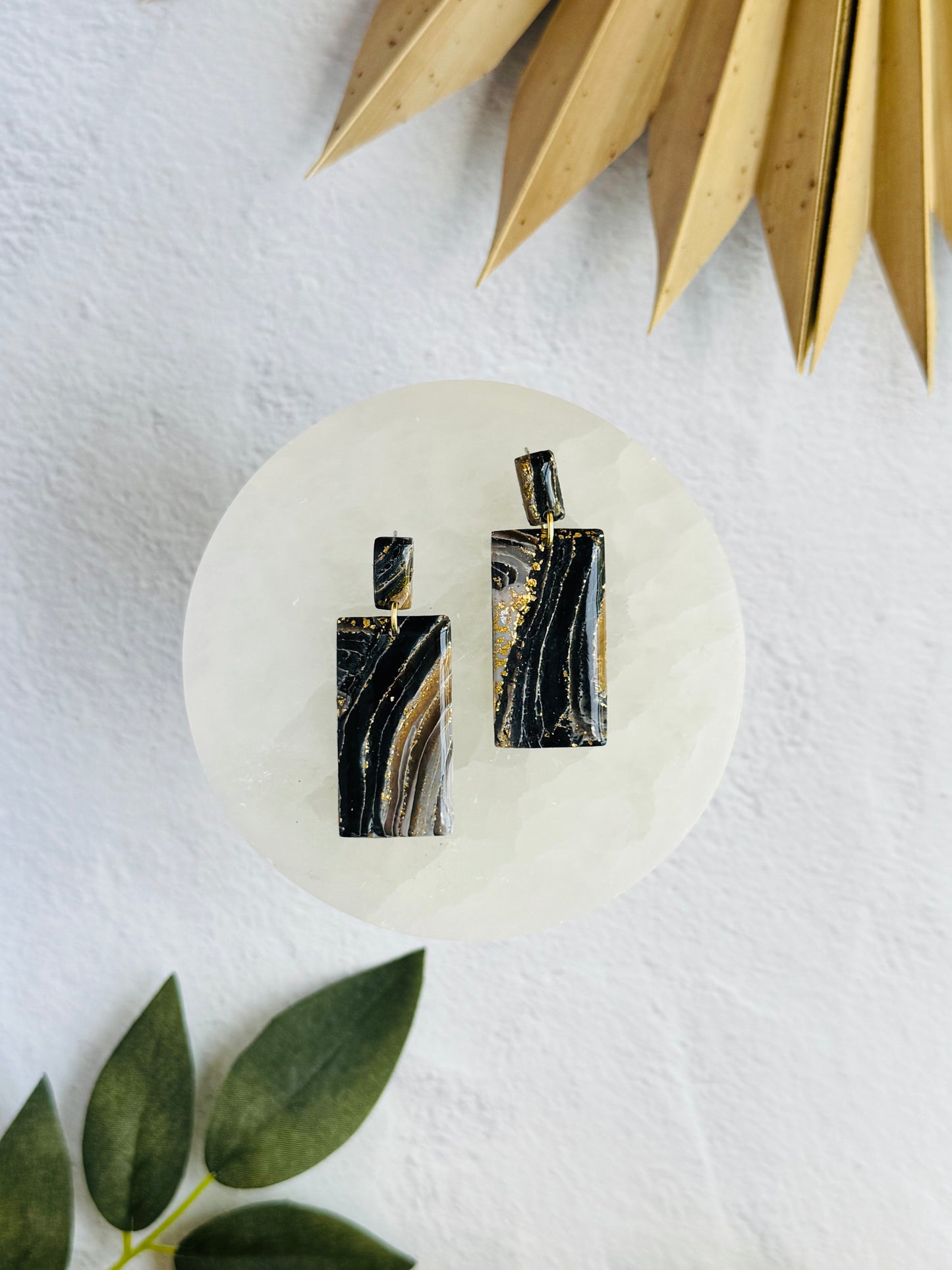Black Agate Summer - Large Rectangle Duo