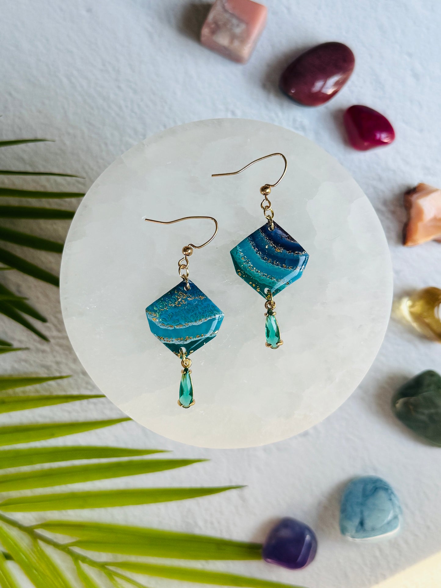 Rainbow Agate - Gemstone Cut Pebble & Gem Drop
