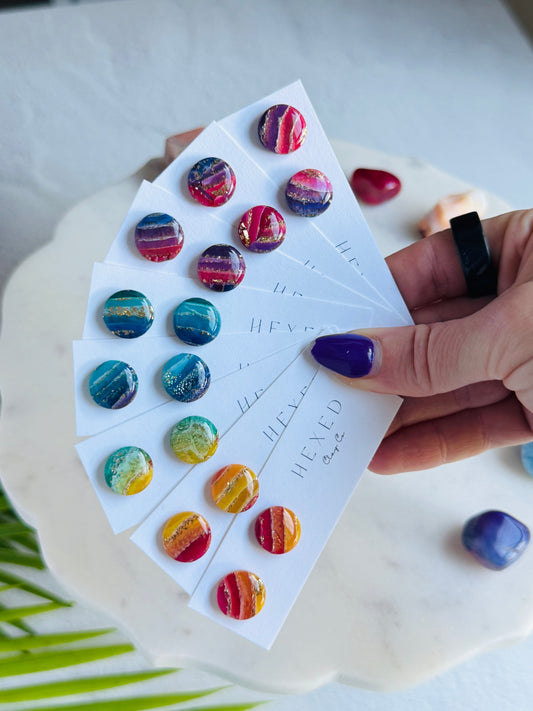 rainbow studs