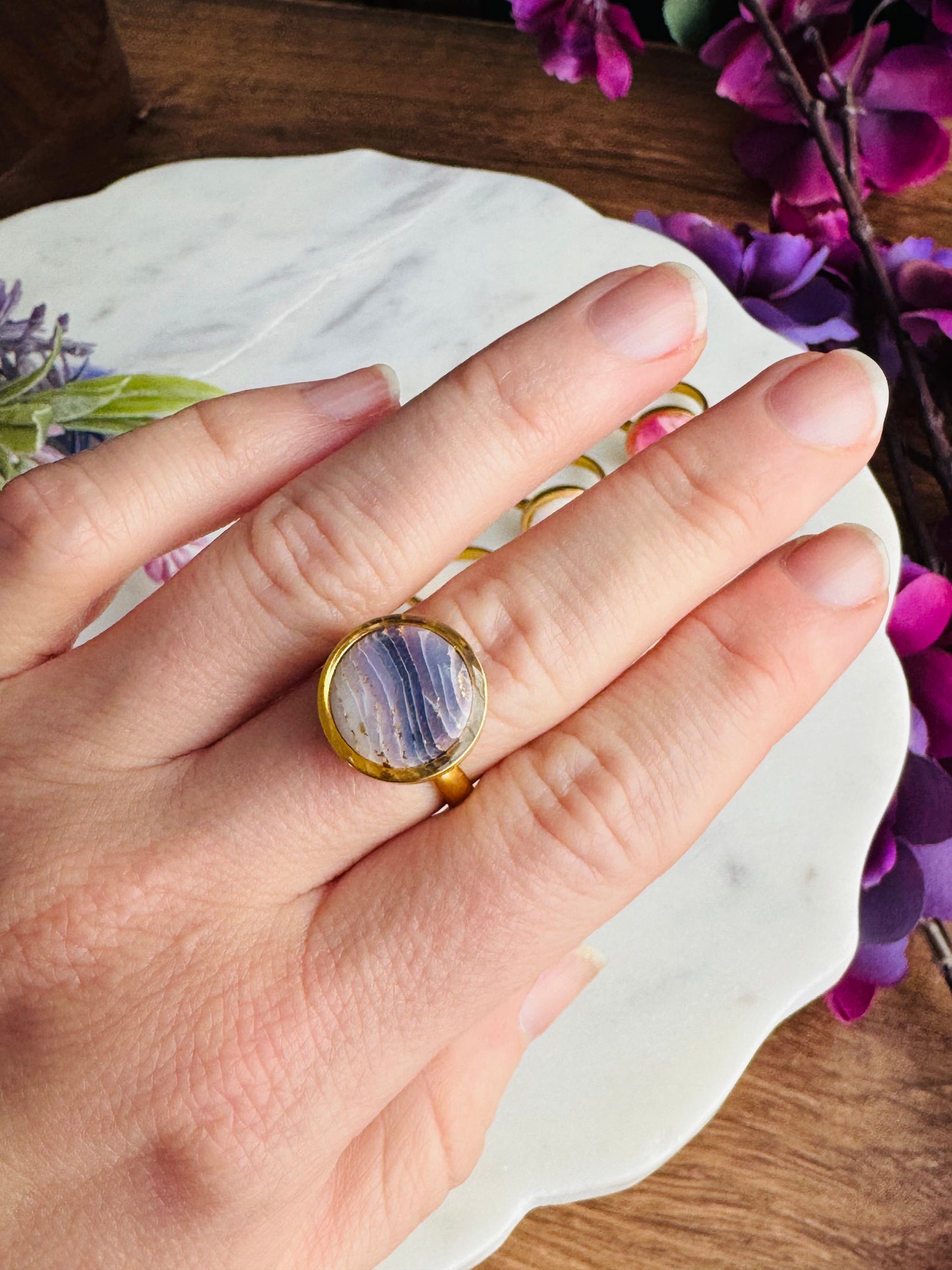 Purple Agate - Rings (Adjustable)