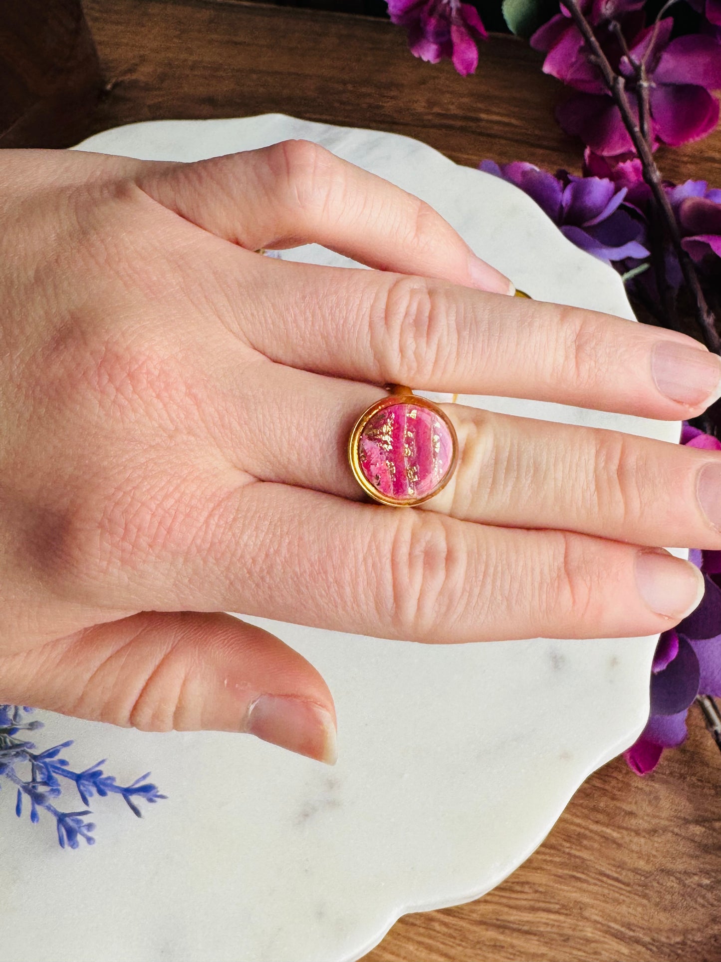 Purple Agate - Rings (Adjustable)