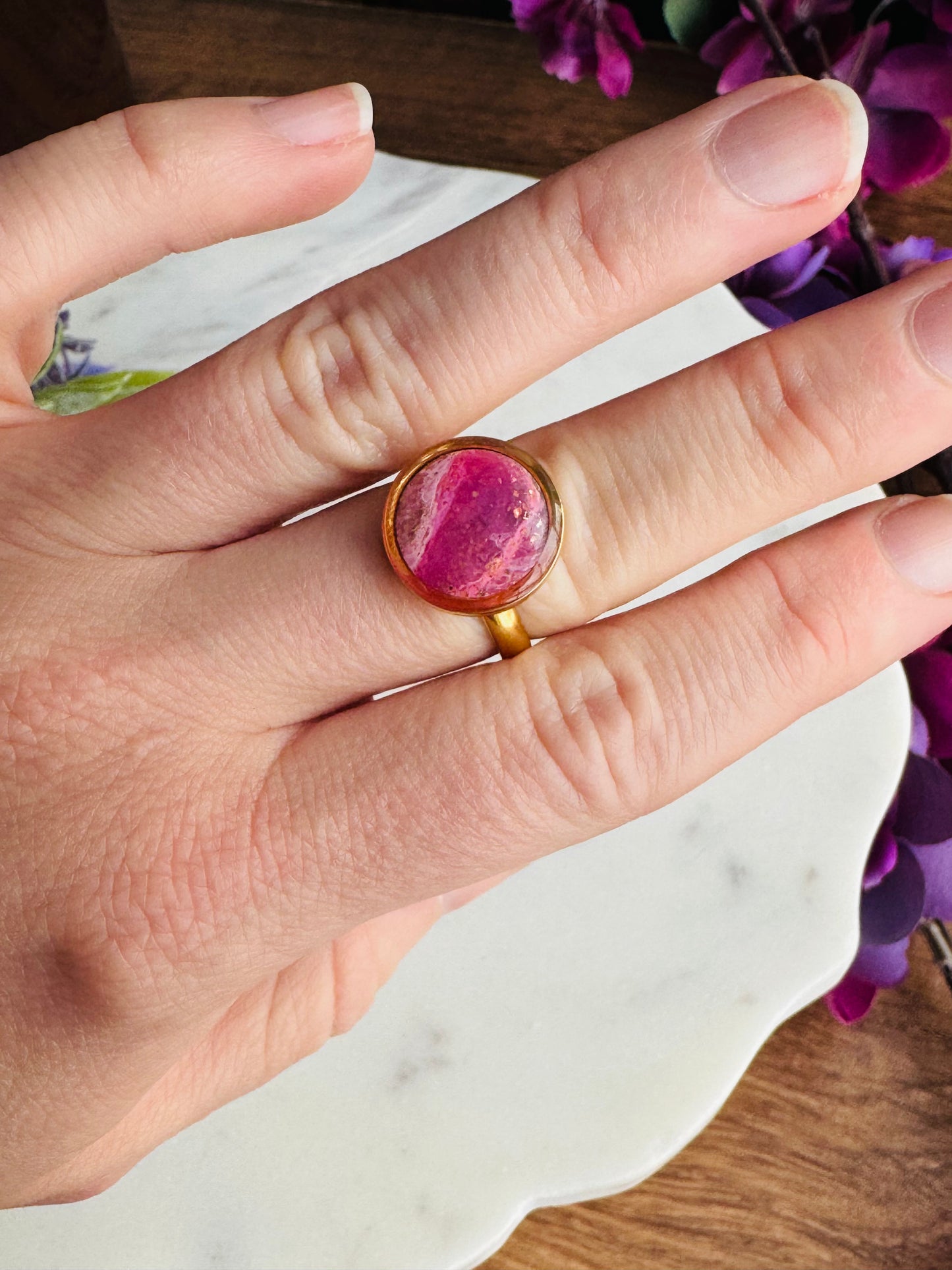 Purple Agate - Rings (Adjustable)