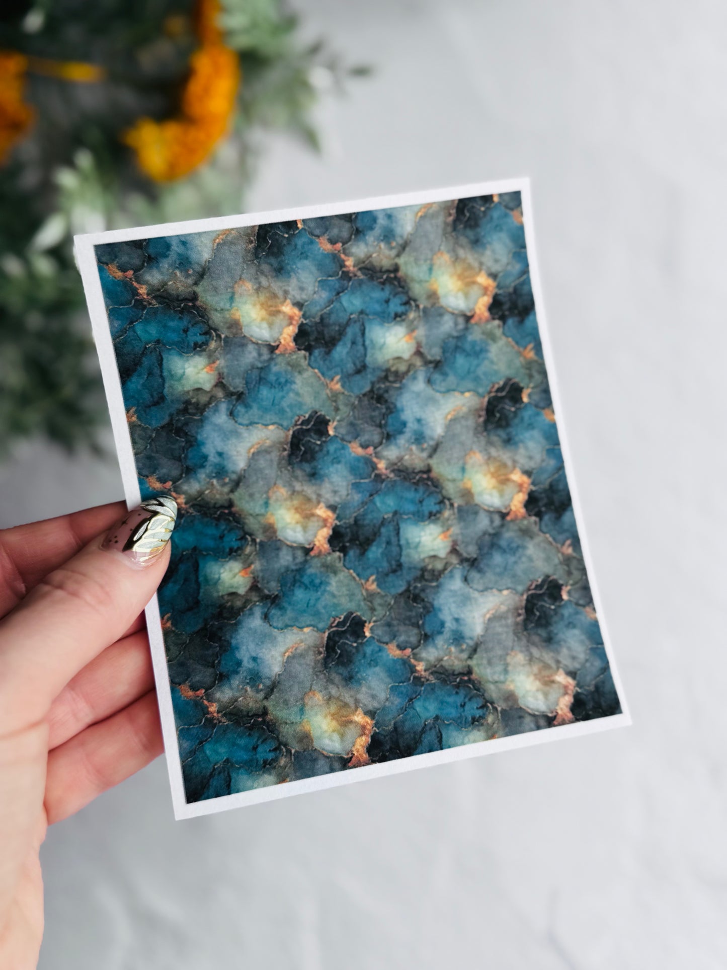 Green & Gold Inks Transfer Paper