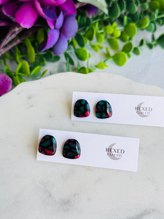 Jewel Stained Glass - Gumdrop Studs