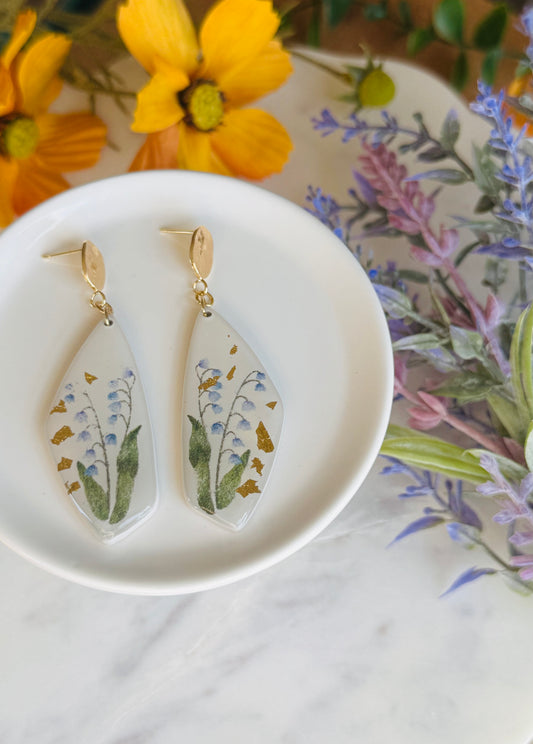 Birth Flower Earring - May Lily of the Valley