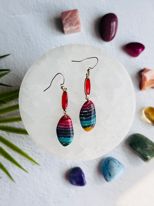 Rainbow Agate - Oblong Pebble & Gem