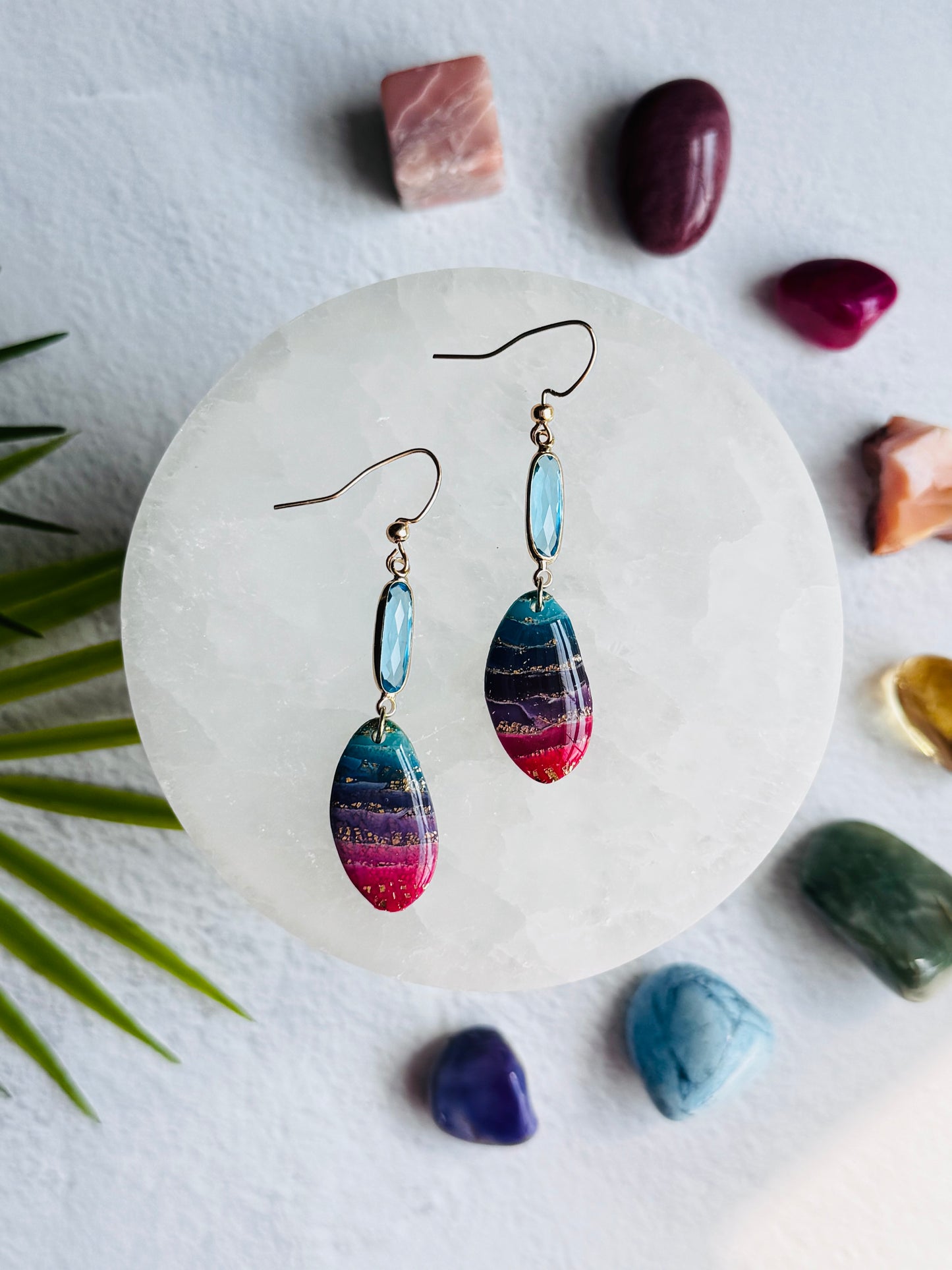 Rainbow Agate - Oblong Pebble & Gem