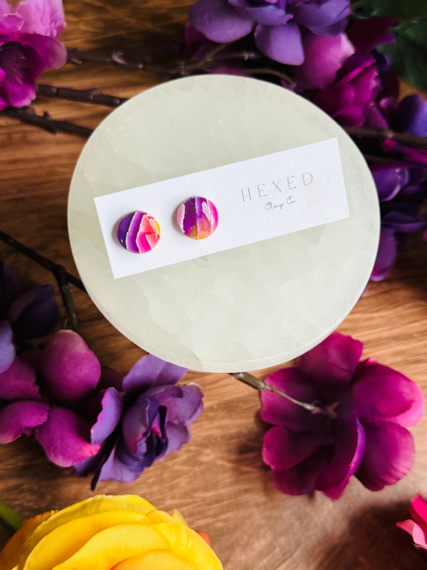 Sunset Vibes - Round Studs
