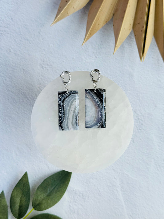 Black Agate Summer - Large Rectangle Duo