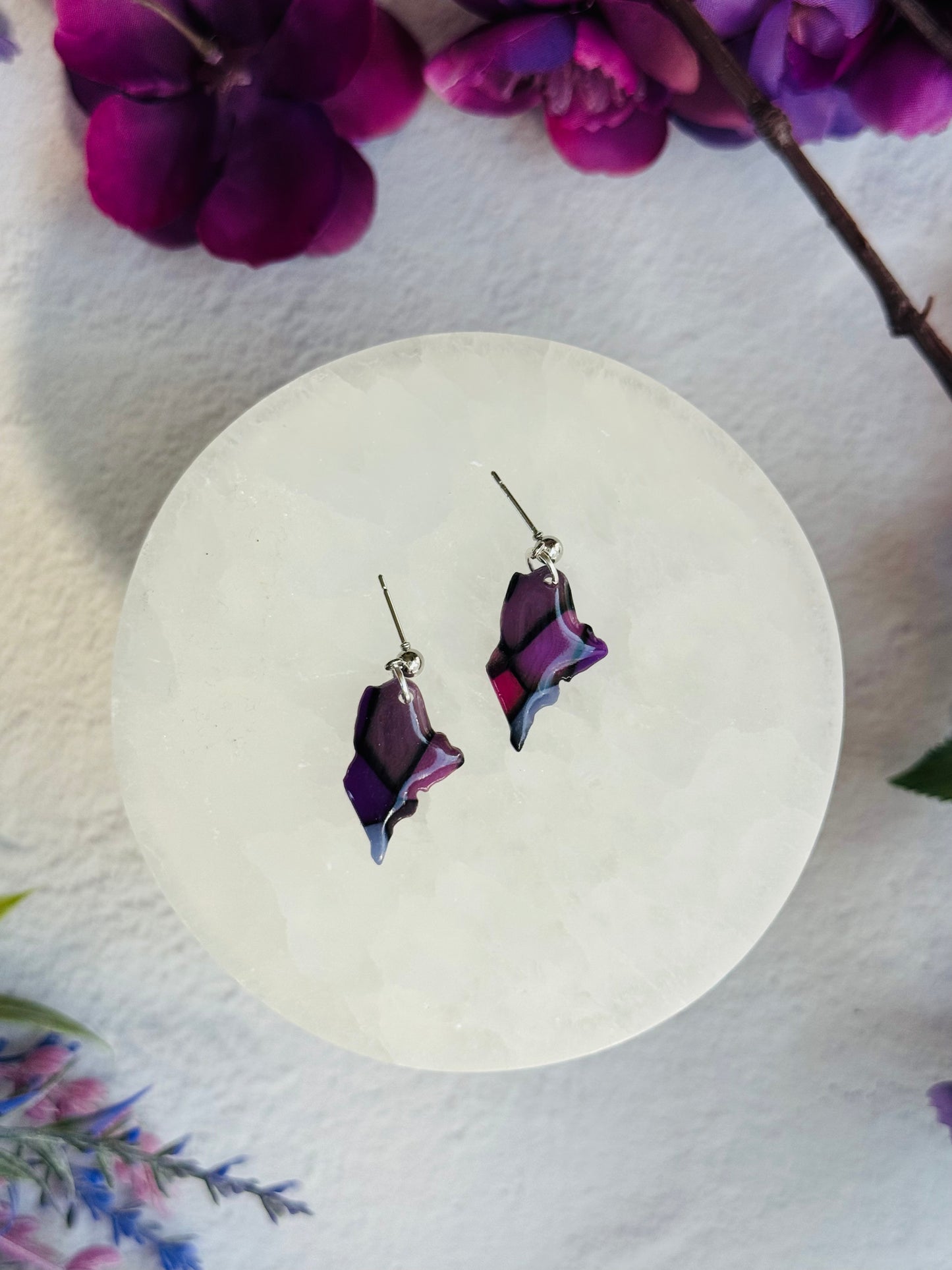 Purple "Stained Glass - Mini Maines
