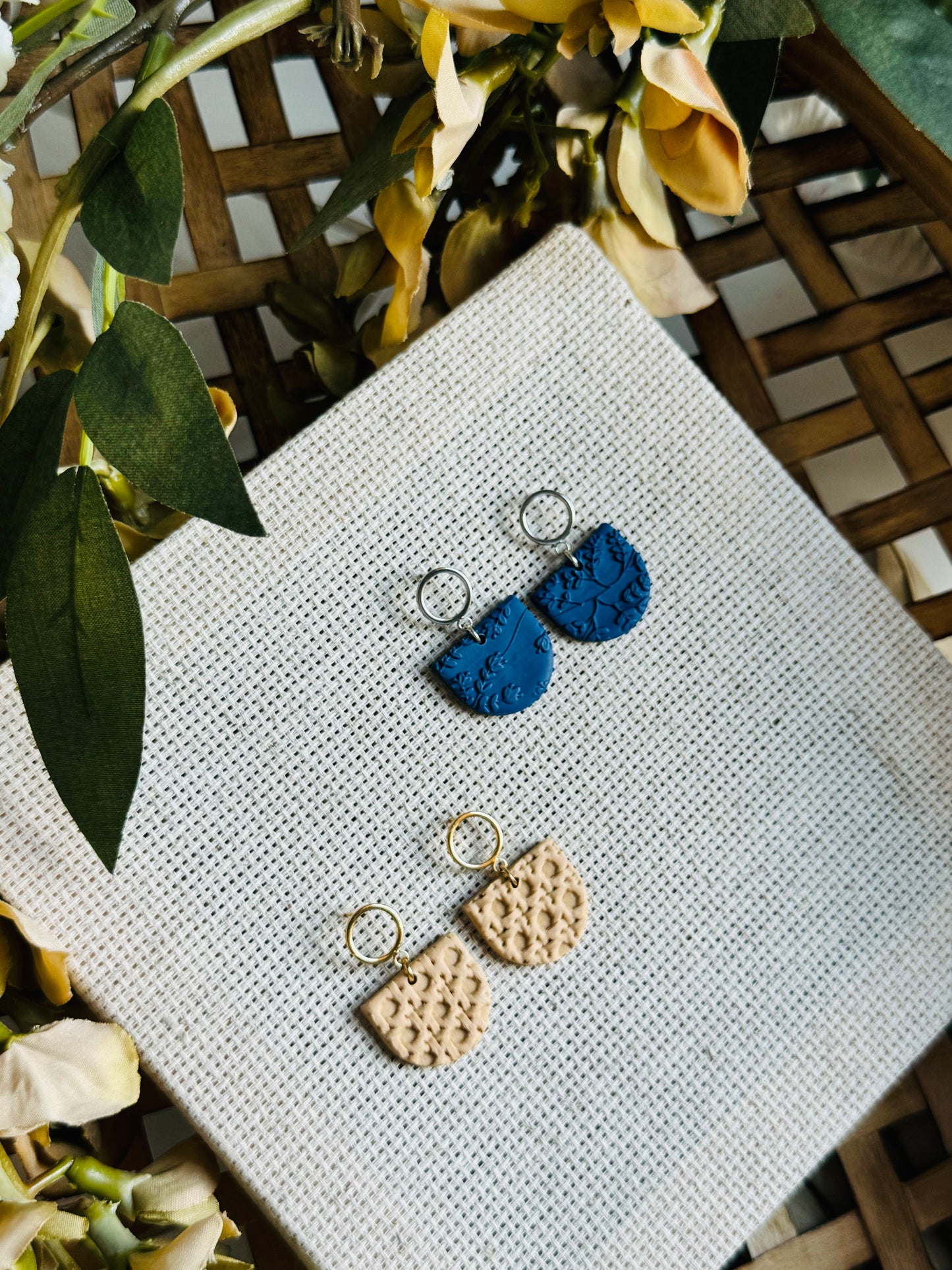 Maine Blueberry - Circle Post & Arch Earring (with variations)