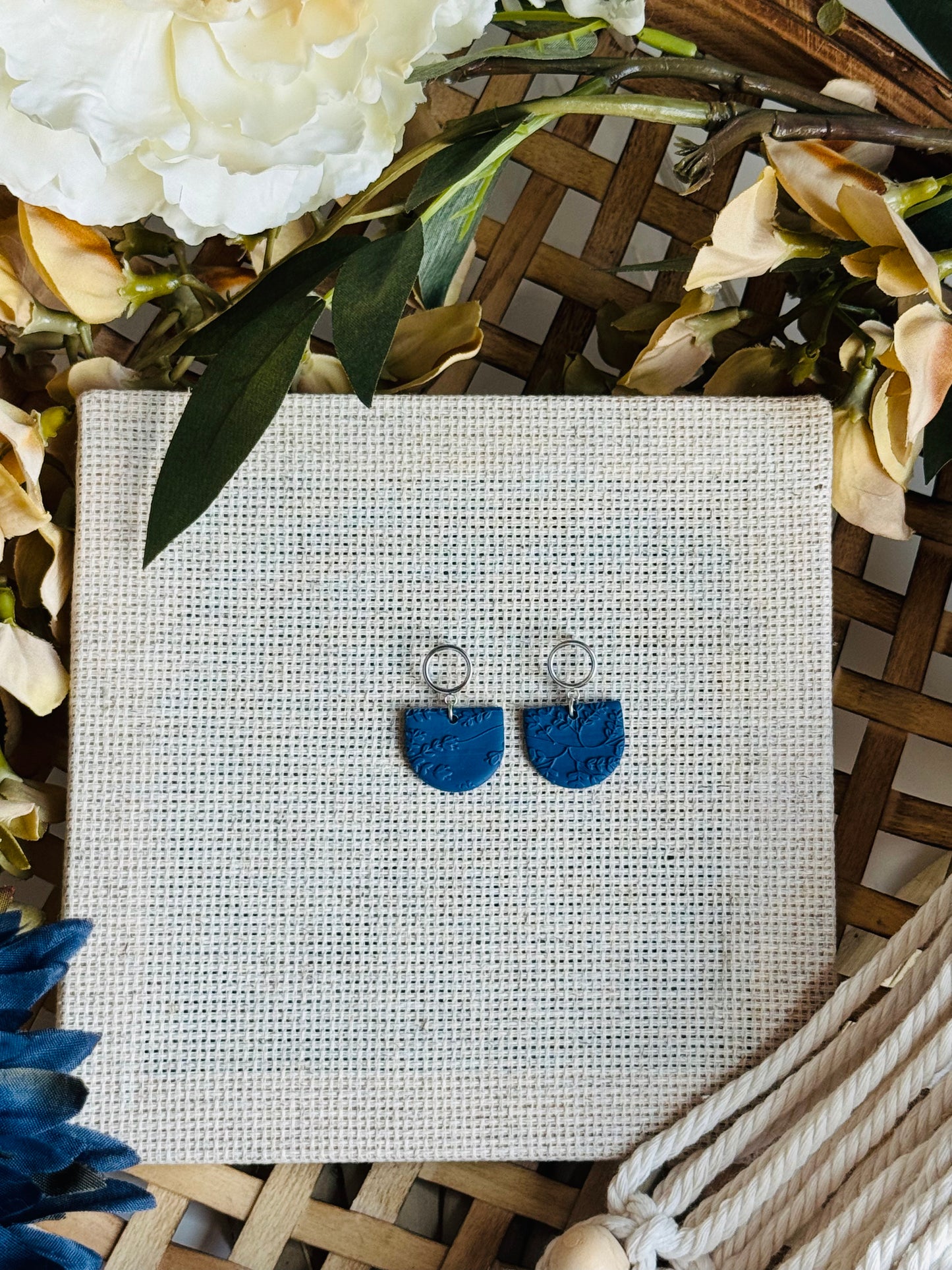 Maine Blueberry - Circle Post & Arch Earring (with variations)