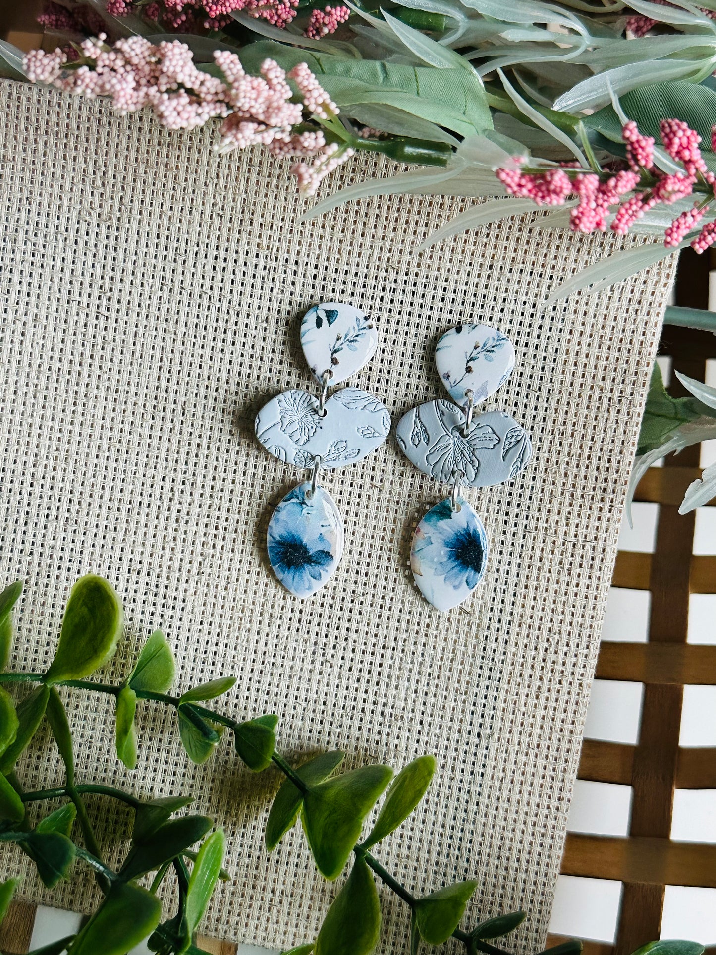 Blue Floral | Floral & Texture Trio