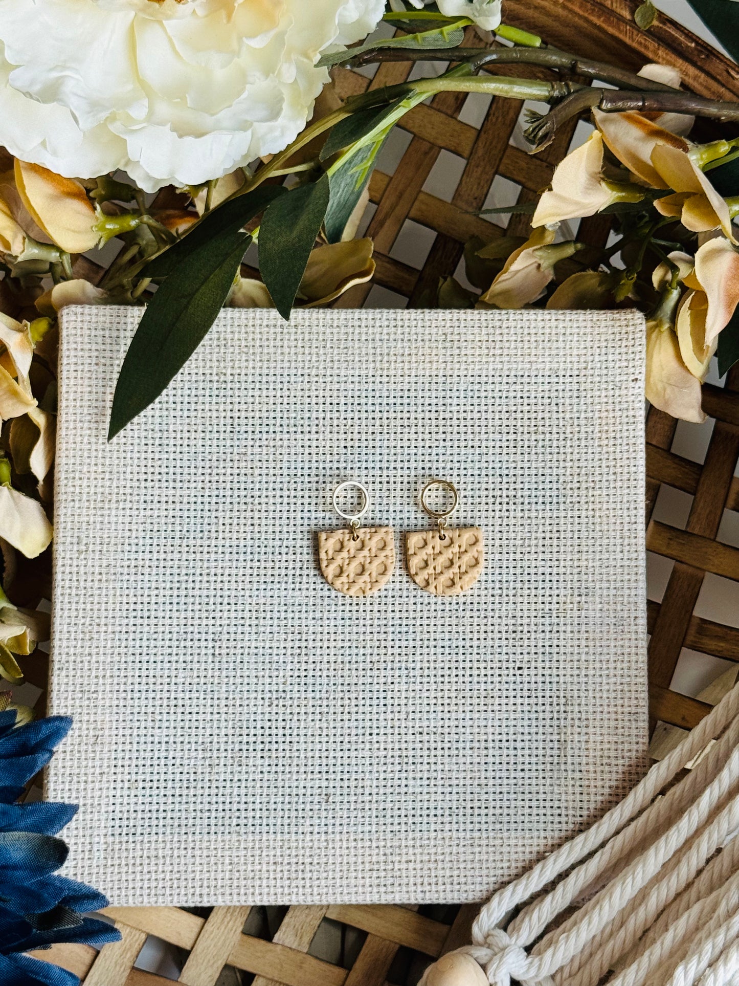 Maine Blueberry - Circle Post & Arch Earring (with variations)